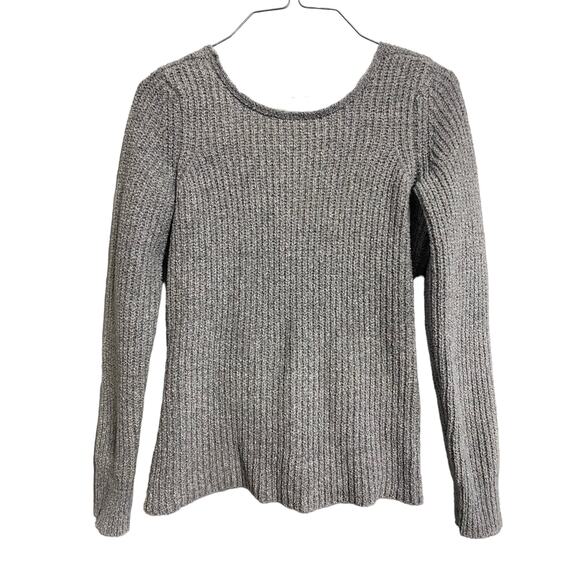 American Eagle Cross Back Knit Sweater Gray Size XS - Picture 1 of 13
